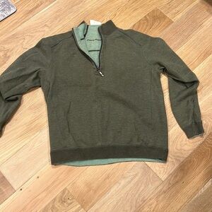 Tommy Bahama reversible 3/4 zip up sweatshirt‎